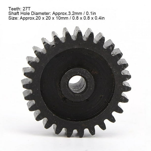 ZGQA-GQA Set of 2 Metal Motor Gear 27T Pinion for RC Cars WLtoys Replacement Parts 